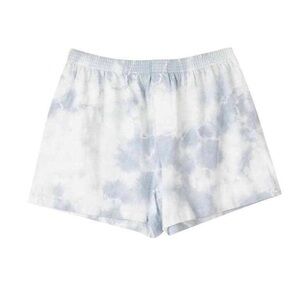 NWT LACAUSA Gino Boxers Shorts Cloud Wash Blue White Unisex Anthropologie